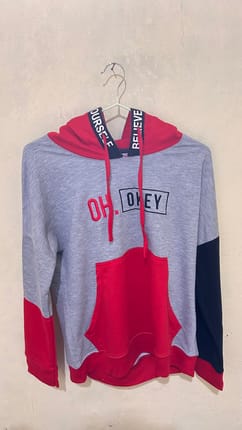 sweater PINK BY JJ motif bordir timbul
