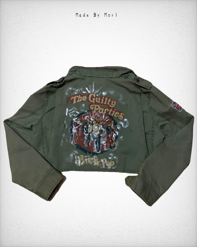 crop military jacket, foto 3
