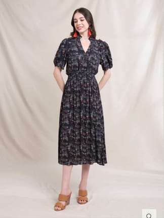 Baha Gia BRIE Dress in Black Bale