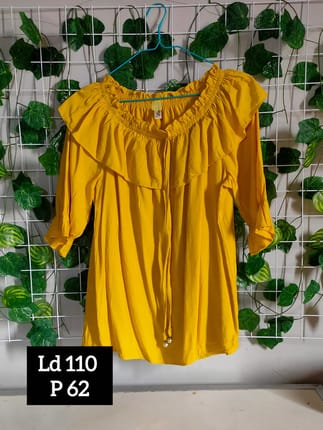 Atasan sabrina yellow