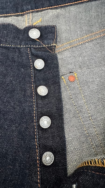 EVISU NO 2 LOT 2000 WHITE DAICOCK SELVEDGE DENIM, foto 5