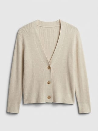 Uniqlo Knit Cardigan Cream Krem Krim