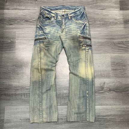 Rattle Trap flare bootcut jeans multi zipper