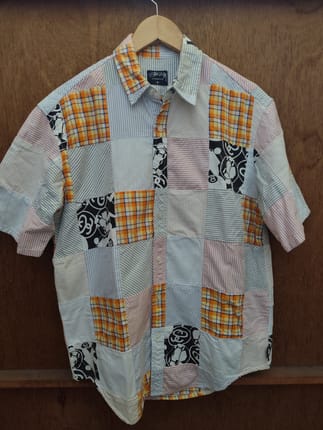 Kemeja Stussy Patchwork