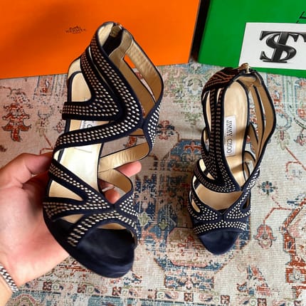 (Retail 20jt+) Jimmy Choo heels navy size 36 (23cm)