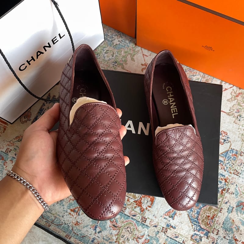 (Retail 27jt+) Chanel coco loafer leather size 37, foto 3