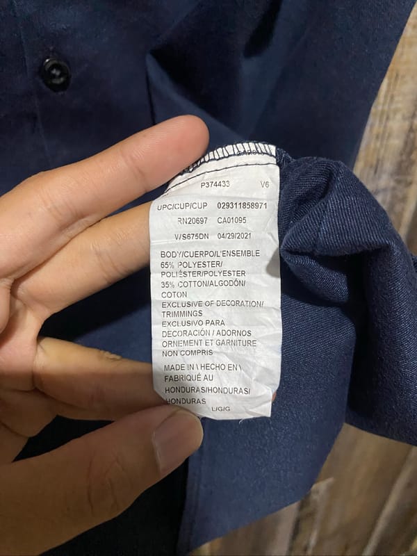 Dickies Workshirt Flex Dark Navy S/S Size L, foto 6