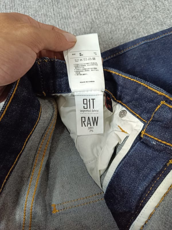 PLAC selvedge indigo jeans, foto 5