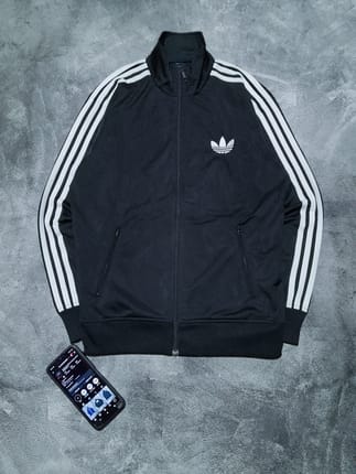 TRACKTOP ADIDAS FIREBIRD BLACK WHITE