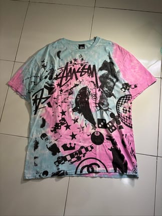 Y2k Stussy Tye Dye AOP