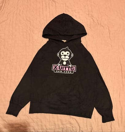 UITTG Baby 2000s Monkey Graphic Hoodie