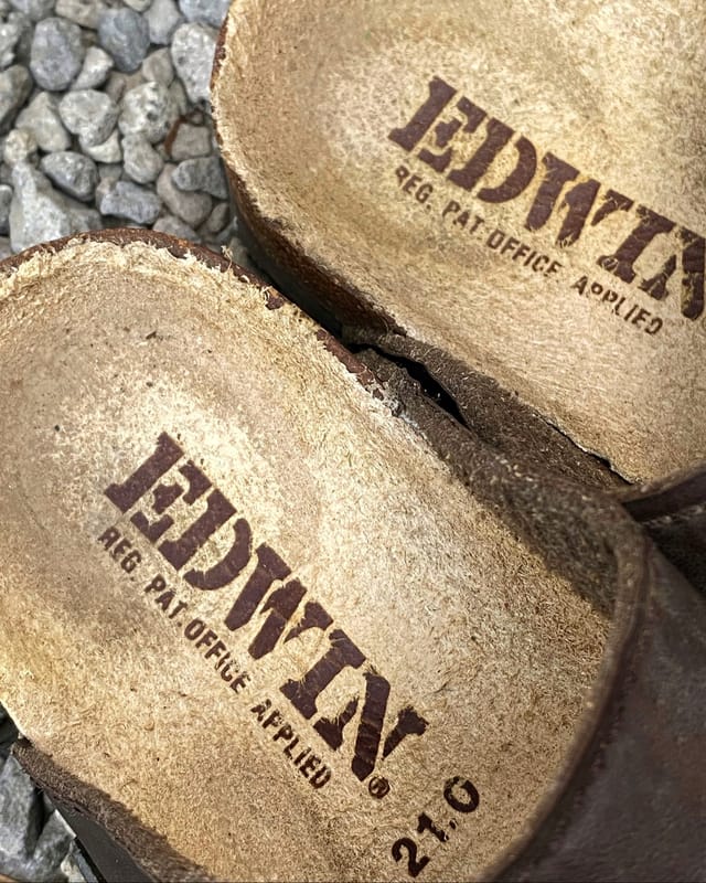 SANDAL EDWIN TWO STRAP LEATHER 1001, foto 5