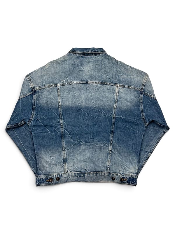 Distressed Trucker Denim Jacket Zara Man, foto 6