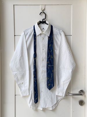 Issey Miyake Casual Formal shirt Pria white