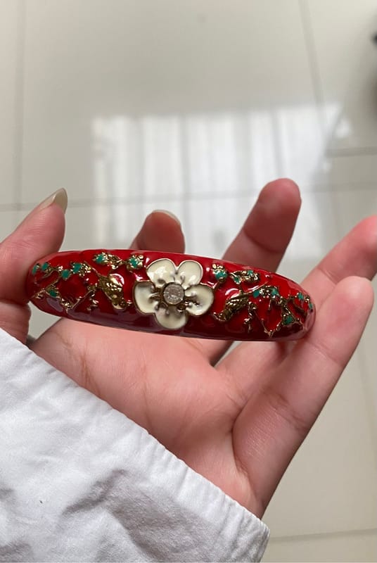 Vintage Red Gold Bangle, foto 2