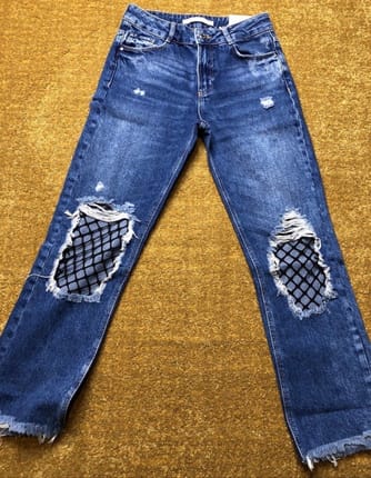 Zara ripped jeans