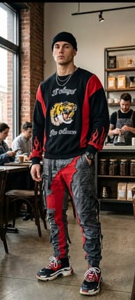 Gucci Tiger "L'Aveugle Par Amour" Black Sweatshirt