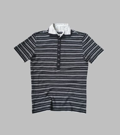 2000s JAPANESE ARCHIVE VKEI MEN'S BIGI POLO DOUBLE COLLAR