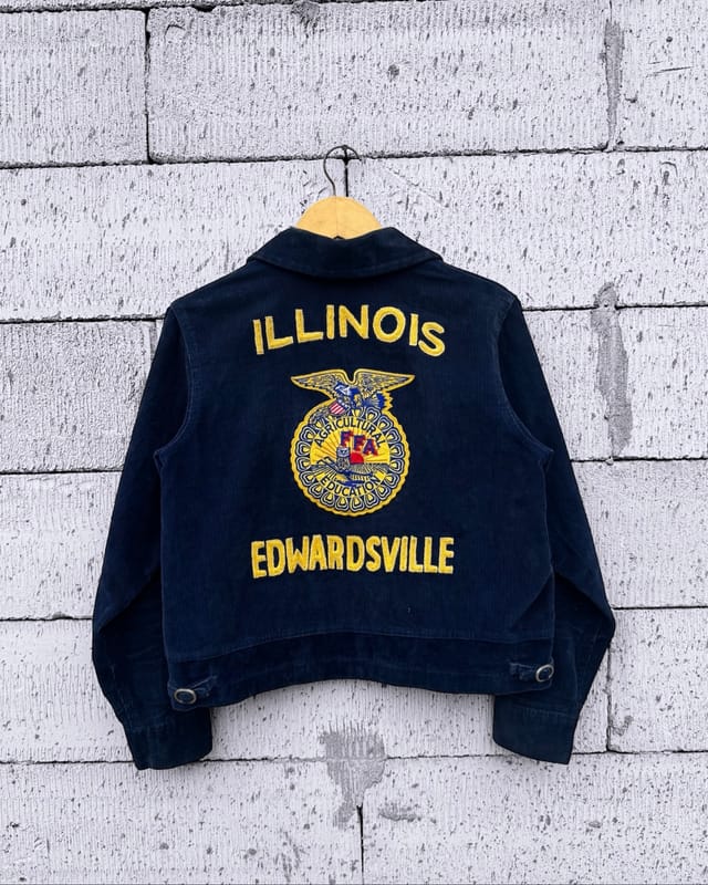 2000s Vintage FFA Jacket “ILLINOIS EDWARDSVILLE” Future Farm, foto 3