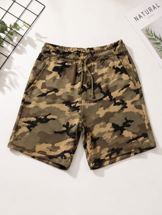 WTS Preloved H&M Camo Shorts Army Cargo Style