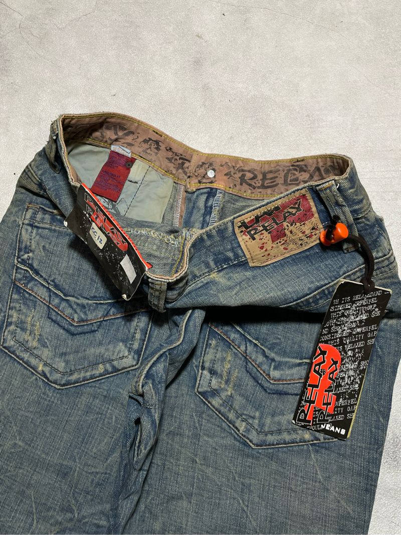 Y2K Jeans Pria navy blue, foto 5