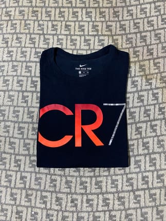 Nike CR7 Logo Blacl Tshirt