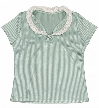 Vintage Sage Green Women's Top | Preloved