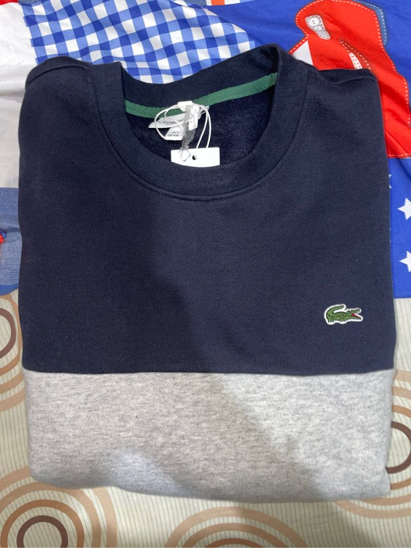 Lacoste Casual Sweatshirt Pria navy gray, foto 8