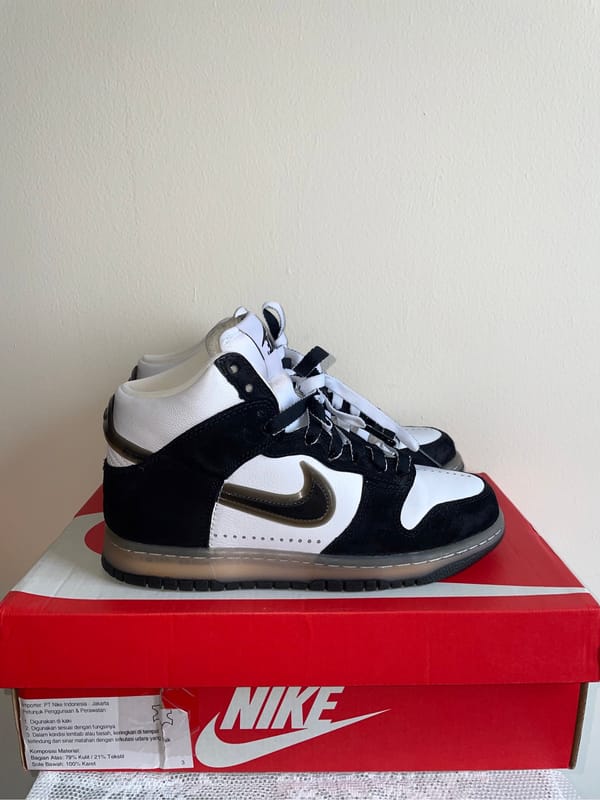 NIKE Dunk High x Slam Jam White Black, foto 7