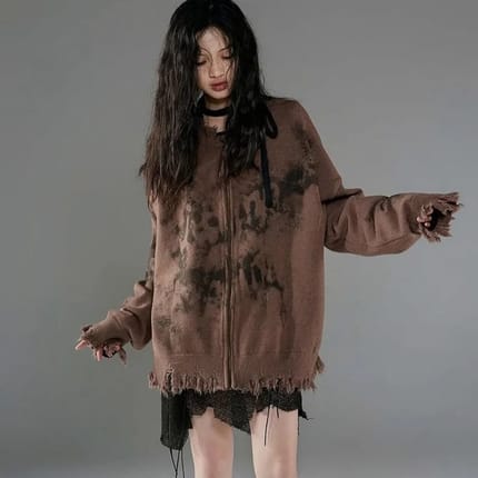Vintage Grunge Distressed knit