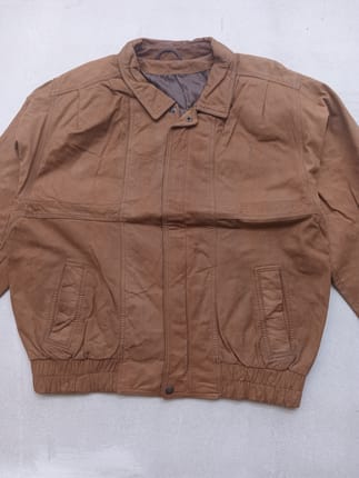 Jaket Kulit Asli Pria// Bomber Vintage