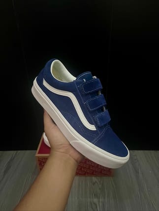 Vans Old Skool Velcro Deep Indigo Suede - Resmi GMG