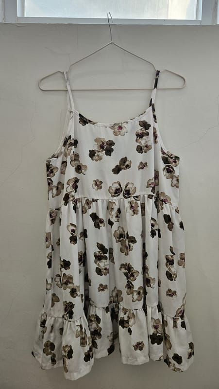 Dress bunga v neck, foto 2
