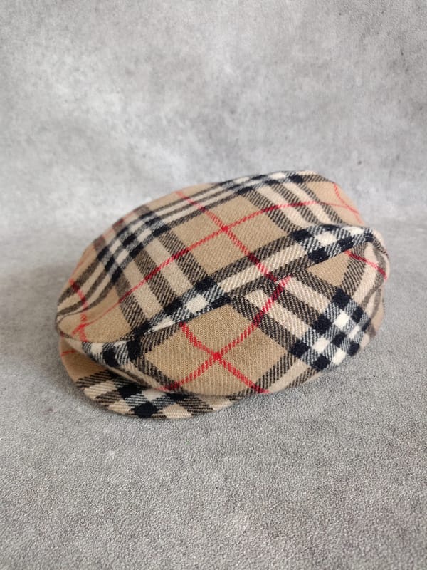 Vintage Burberrys Flatcap Nova Check, foto 4