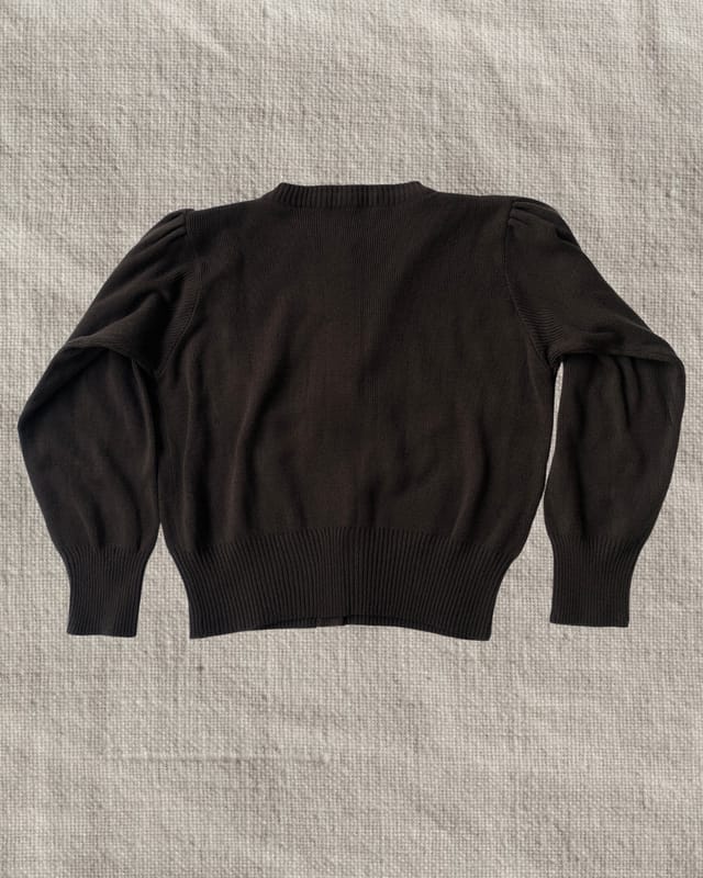 Brown Knit Cardigan, foto 4
