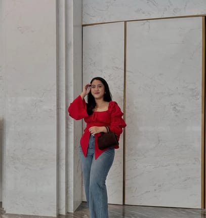 Blouse merah