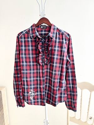 Disney Vintage Casual Shirt Wanita red