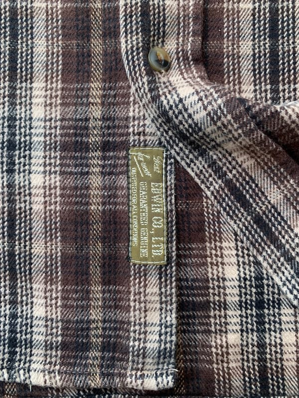 edwin double pocket plaid shirt., foto 5