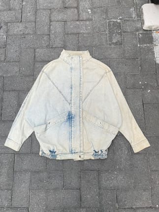 denim ice blue jacket big pocket