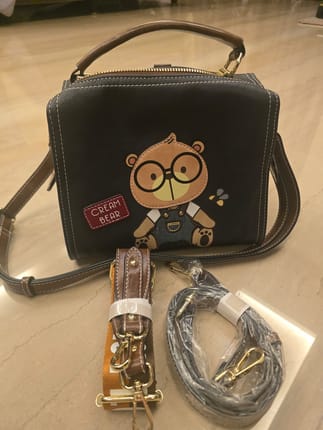 Tas Cream Bear 3in1