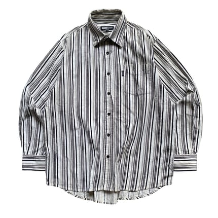 MICHIKO LONDON Stripe Button Up Shirt