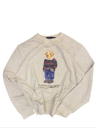 RALPH LAUREN BIG LOGO BEAR BOXY SWEATSHIRT