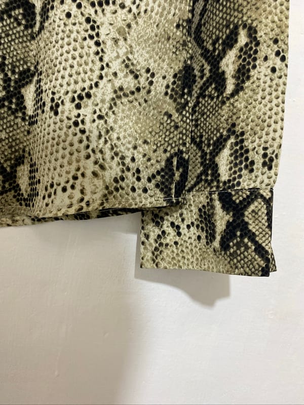 GUCCI snake print silk chiffon shirt, foto 4