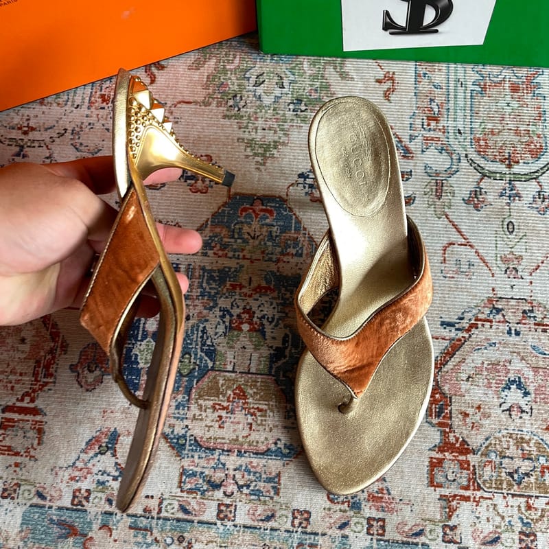 Gucci sandal vintage size 38 1/2, foto 4