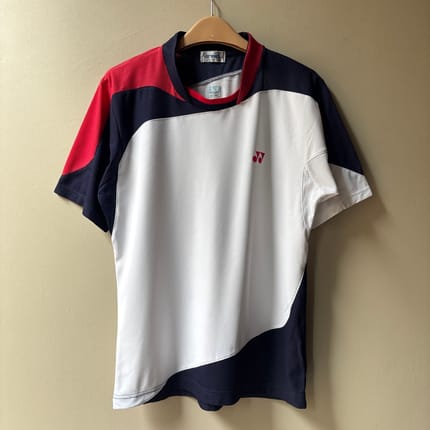 Yonex White Colorblock Jersey