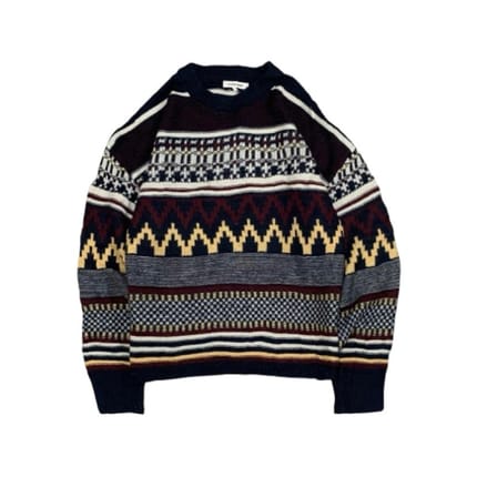 Vintage Pattern Knitwear “GL0BAL W0RK”