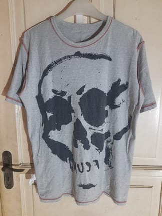 Kaos Unik Vintage Art Tengkorak FCUK Rare item