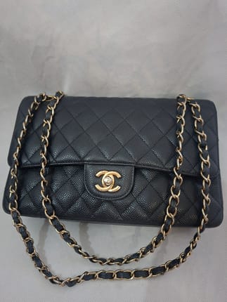 Chanel Classic Caviar Medium Holo Redline