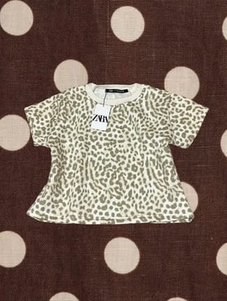 ZARA Leopard Crop Top