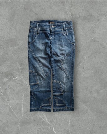 Isa Chic Paris Reworked Capri Denim Pants